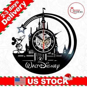 Mickey Mouse Clock Disneyland Vinyl Disney Gifts